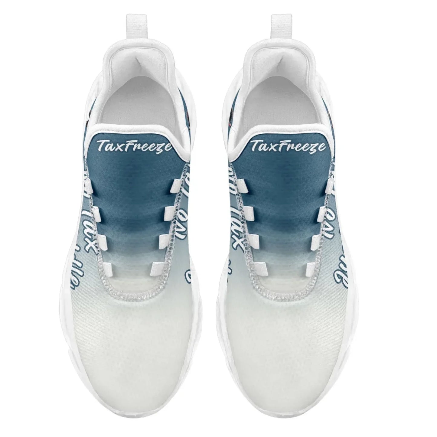 Personalized Tax Penguin Sneakers, Custom Tax Freeze Shoes, Breathable Unisex Shoes