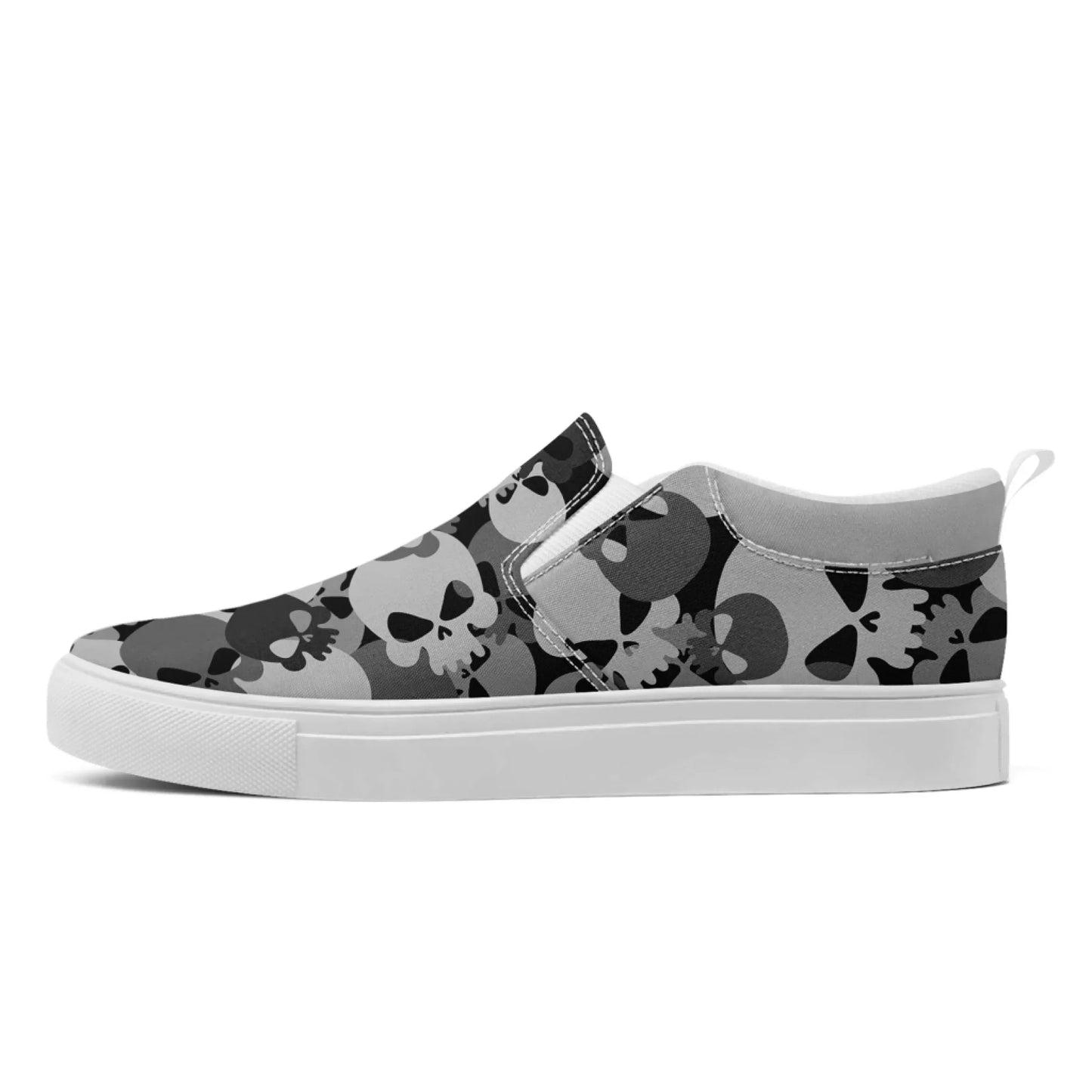 Personalized Military-Inspired Camo Slip-On Sneakers, Custom Stylish and Lightweight Shoes