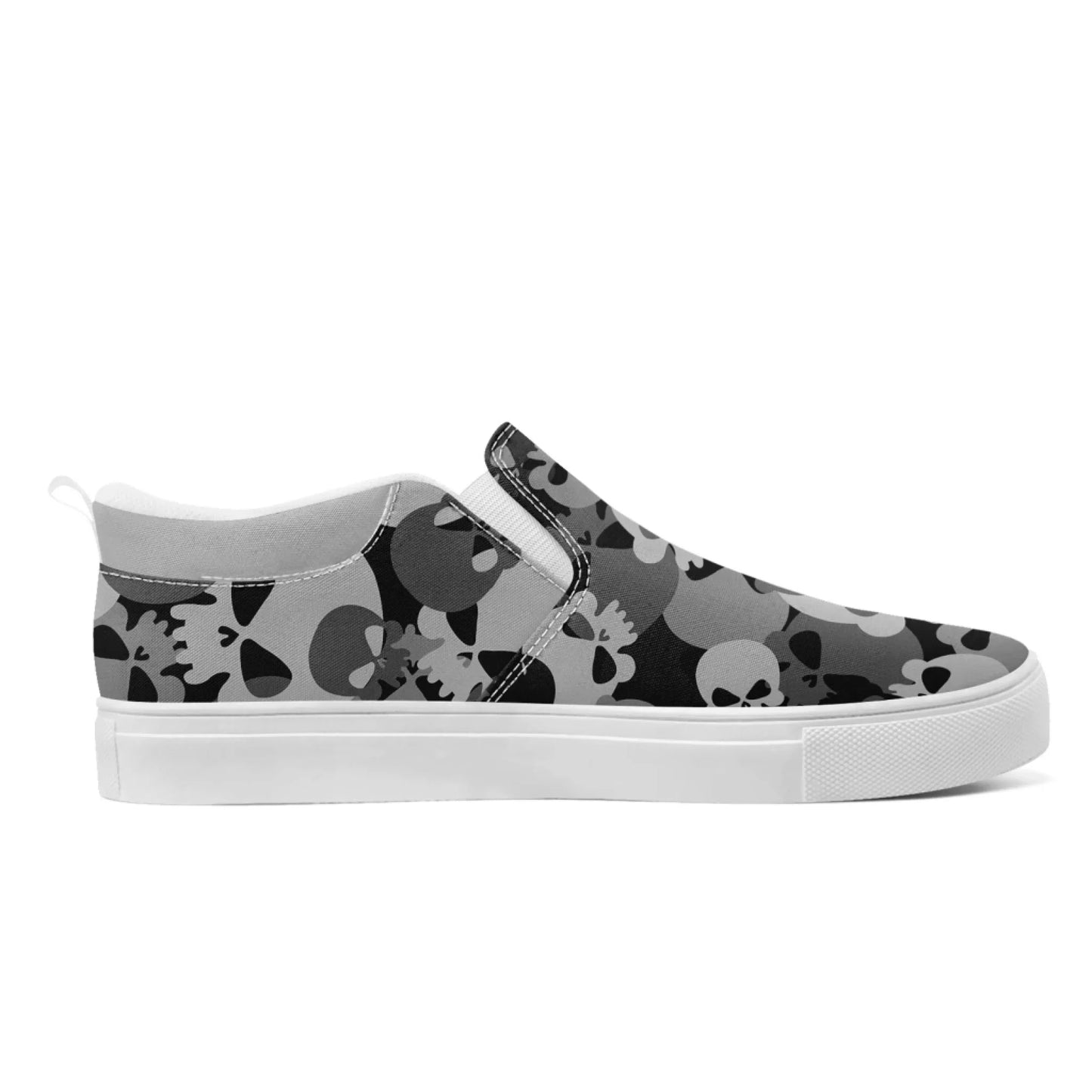 Personalized Military-Inspired Camo Slip-On Sneakers, Custom Stylish and Lightweight Shoes