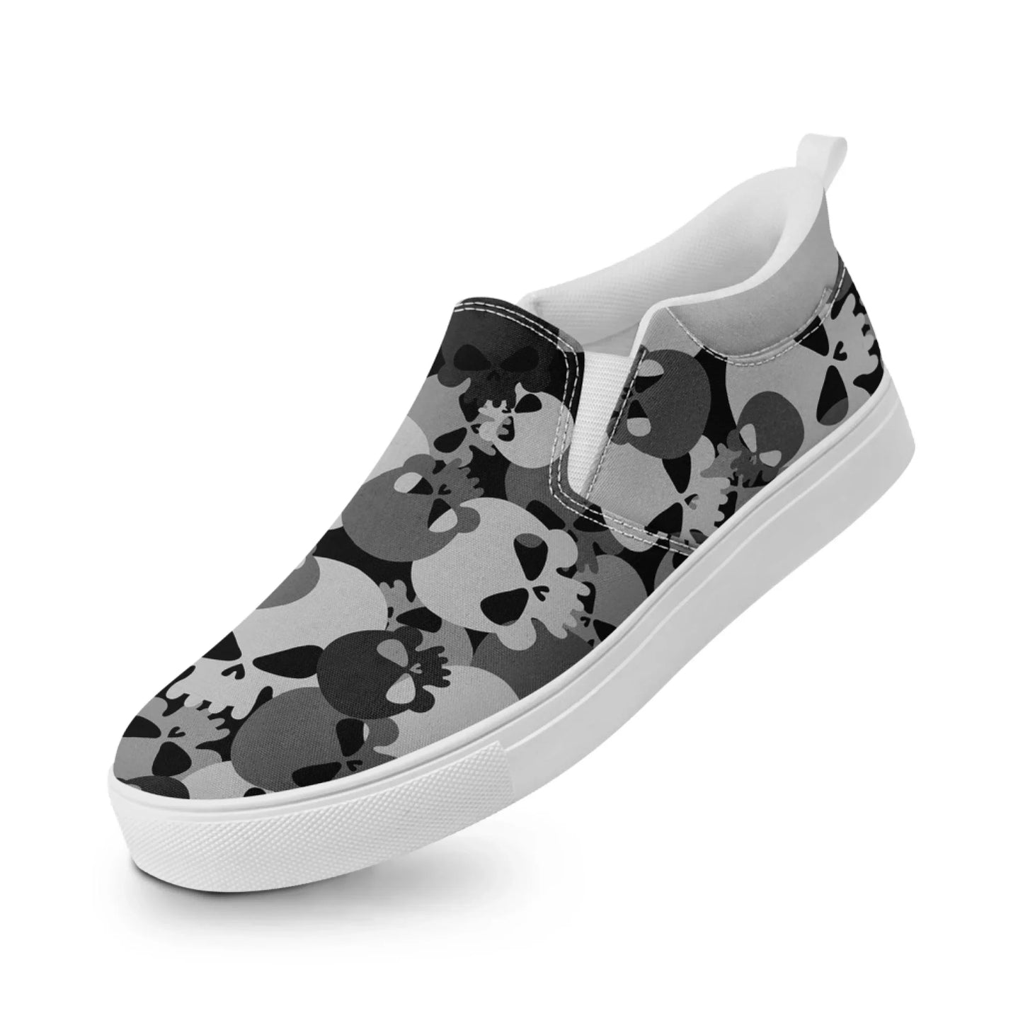 Personalized Military-Inspired Camo Slip-On Sneakers, Custom Stylish and Lightweight Shoes