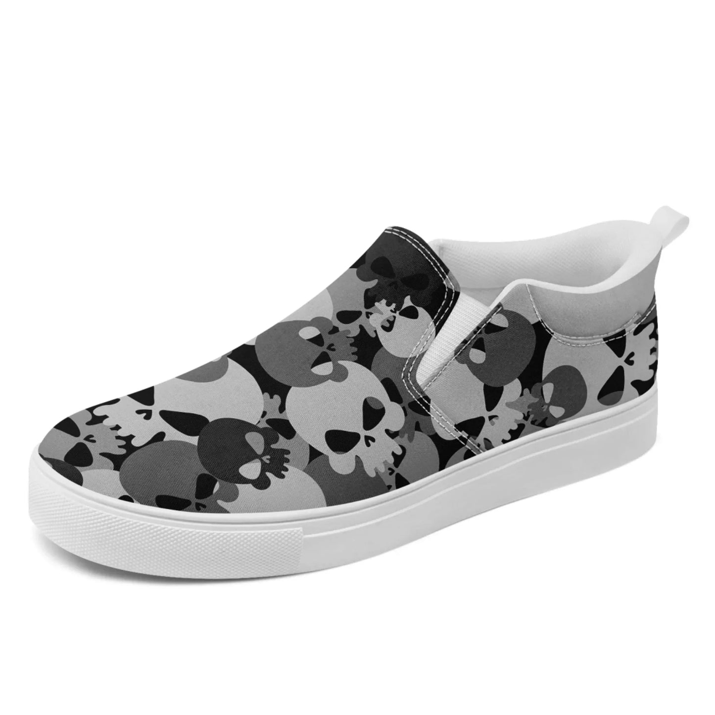 Personalized Military-Inspired Camo Slip-On Sneakers, Custom Stylish and Lightweight Shoes