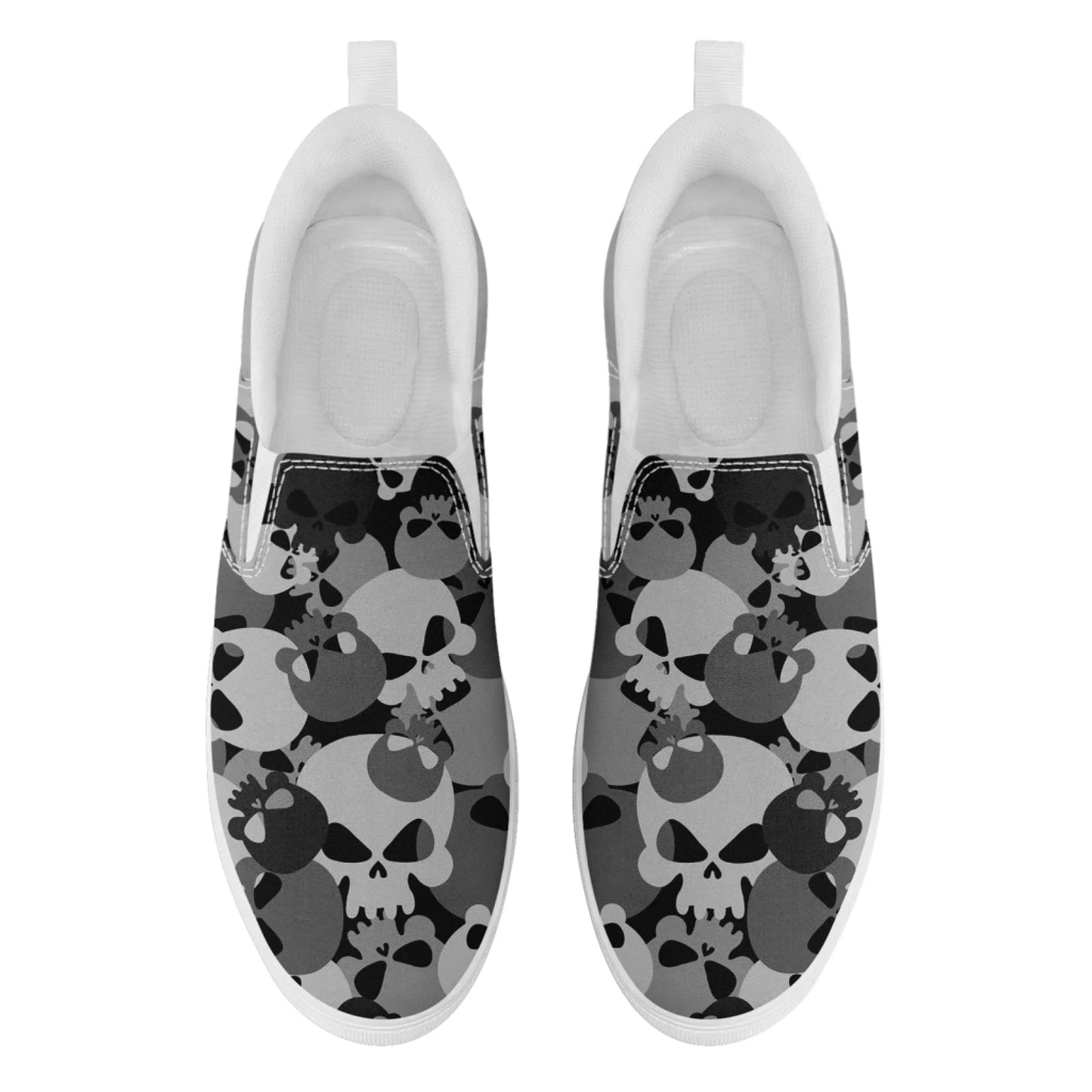 Personalized Military-Inspired Camo Slip-On Sneakers, Custom Stylish and Lightweight Shoes