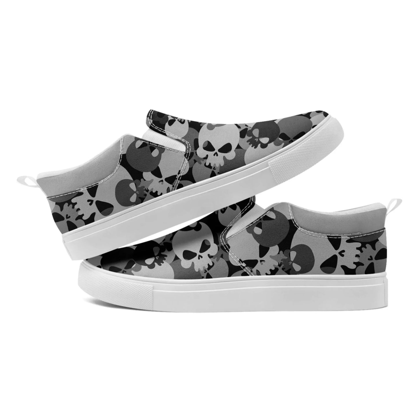 Personalized Military-Inspired Camo Slip-On Sneakers, Custom Stylish and Lightweight Shoes