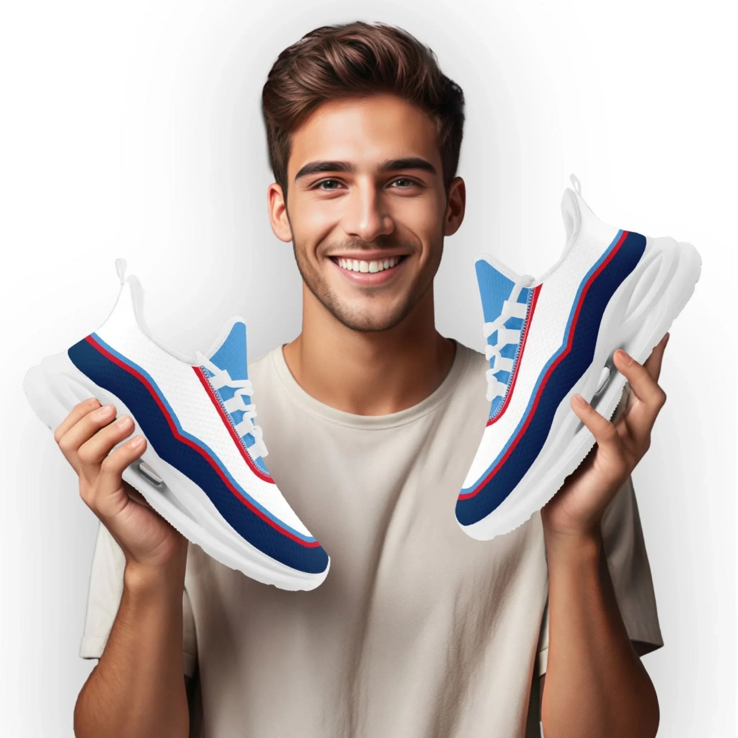 Personalized Branded Sneakers for Teams,Corporate Logo Walking Shoes, Breathable Unisex Shoes