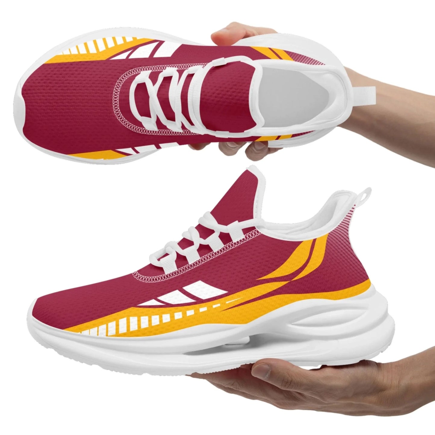 Personalized Company Logo Print Sneakers, Custom Lightweight Sneakers Workplace Walking Shoe