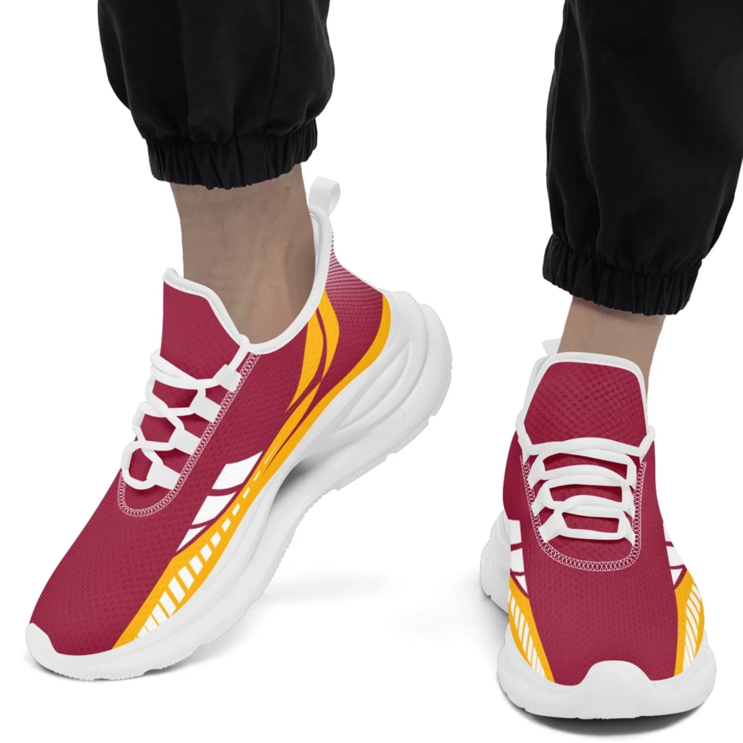 Personalized Company Logo Print Sneakers, Custom Lightweight Sneakers Workplace Walking Shoe