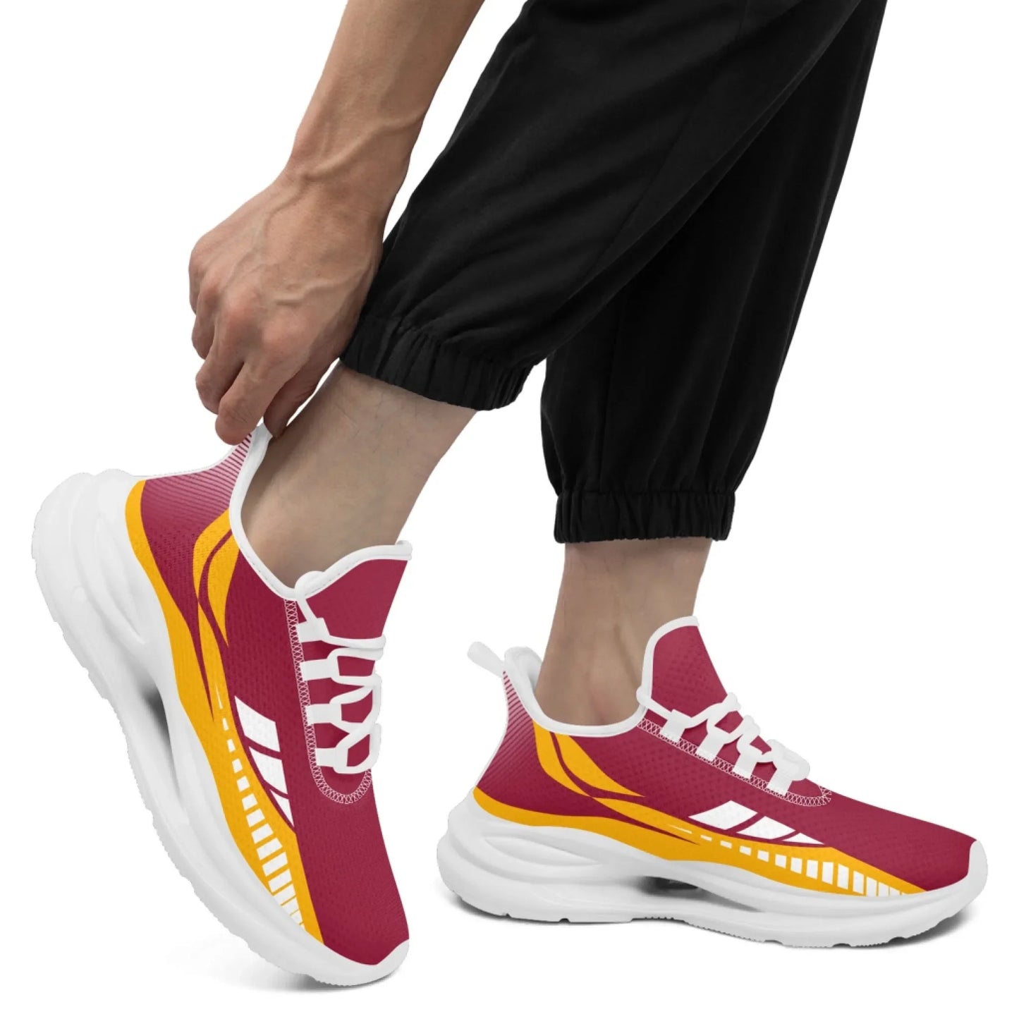 Personalized Company Logo Print Sneakers, Custom Lightweight Sneakers Workplace Walking Shoe