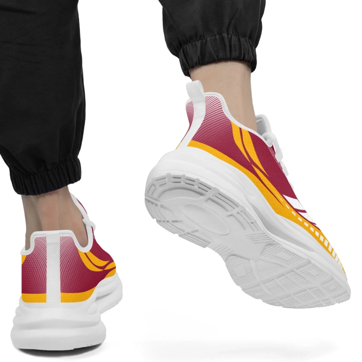 Personalized Company Logo Print Sneakers, Custom Lightweight Sneakers Workplace Walking Shoe