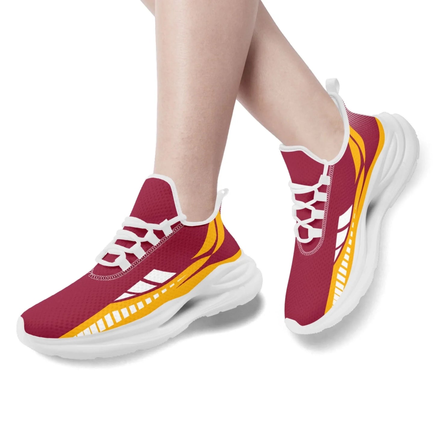 Personalized Company Logo Print Sneakers, Custom Lightweight Sneakers Workplace Walking Shoe