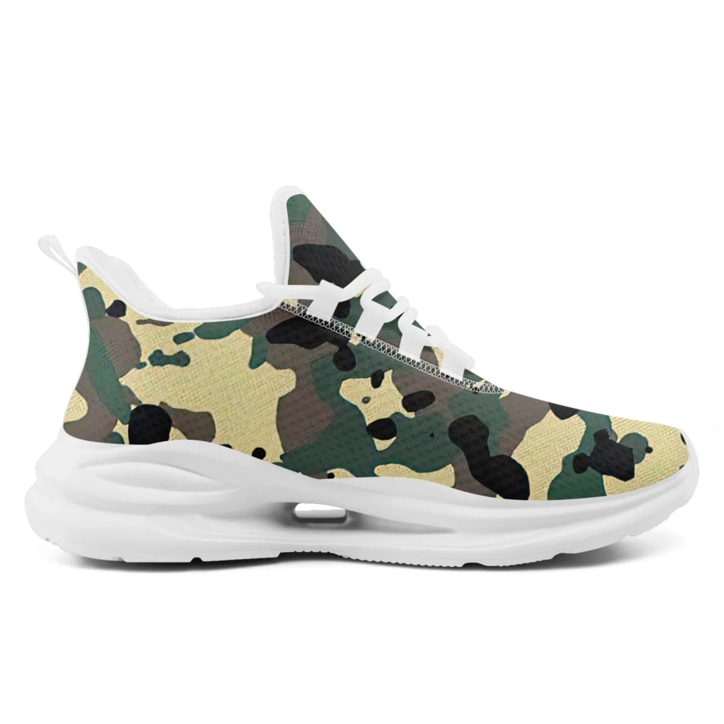 Personalized Camo Style Shoes, Military-Inspired Sneakers, Breathable and Lightweight Camouflage Sneakers