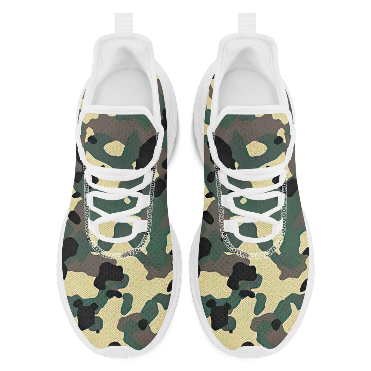 Personalized Camo Style Shoes, Military-Inspired Sneakers, Breathable and Lightweight Camouflage Sneakers