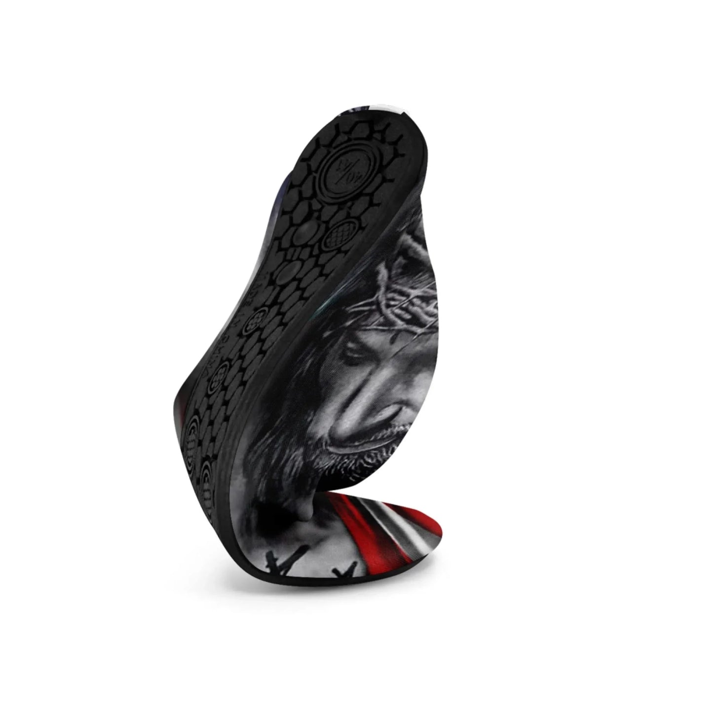 Personalized US Flag Print Water Shoes, Custom Patriotic Aqua Shoes, Best Gift for Independence Day