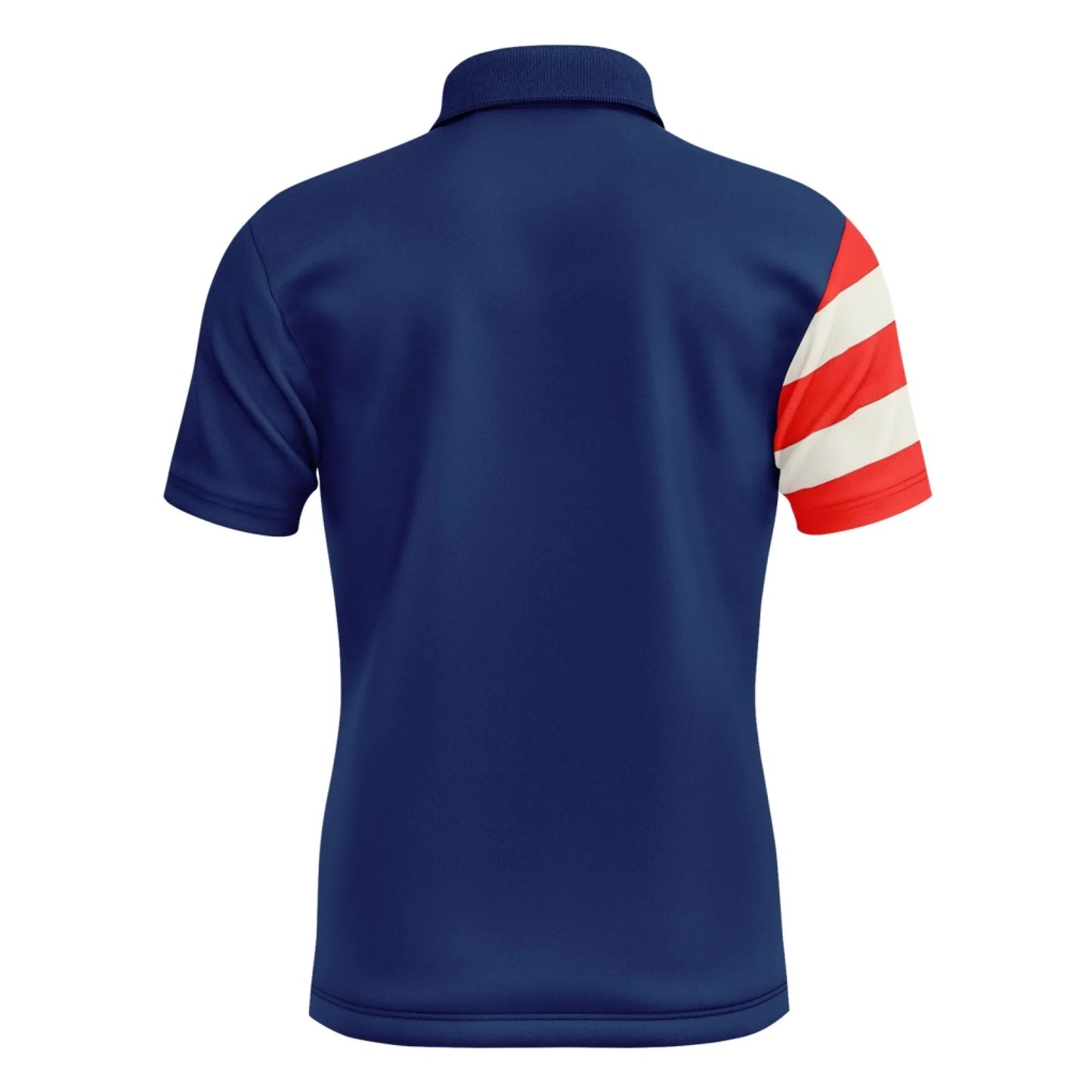 Personalized USA Pride Polo Shirt, Custom Red, White & Blue Patriotic and Breathable Shirt, Celebrate July 4th in Style