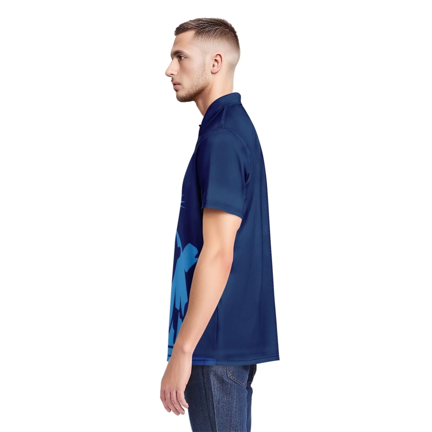 Personalized USA Pride Polo Shirt, Custom Red, White & Blue Patriotic and Breathable Shirt, Celebrate July 4th in Style