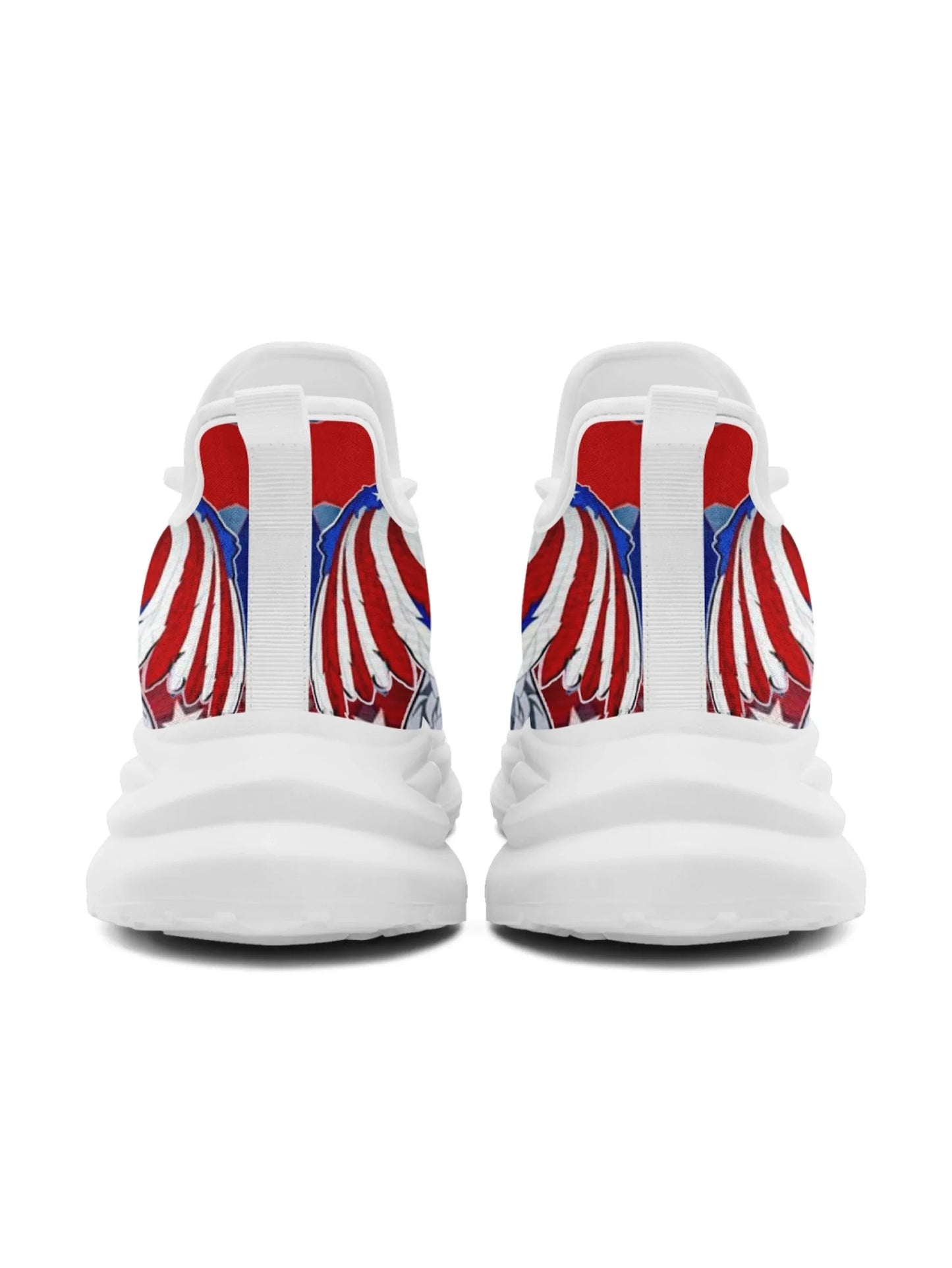 Personalized America Flag Sneakers, Custom Breathable and Pride Walking Shoes, Patriotic Sports Shoes
