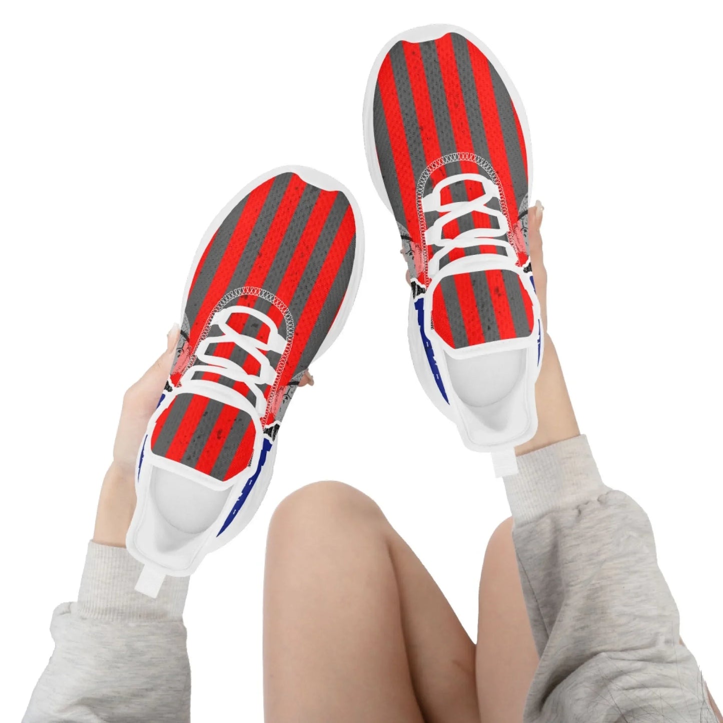 Personalized America Flag Sneakers, Custom Eagle, Star Print Shoes, Breathable and Comfortable Unisex Patriotic Shoes