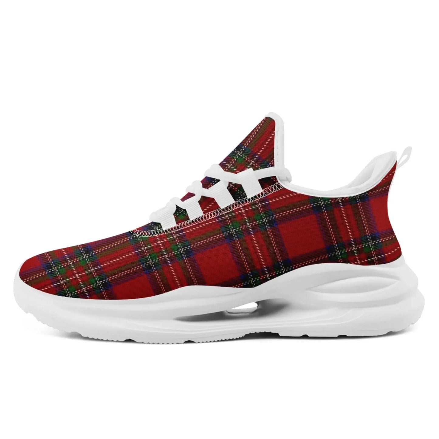 Personalized Scottish Design Sneakers, Custom Vintage Plaid Breathable Shoes, Unisex Scottish-Inspired Footwear