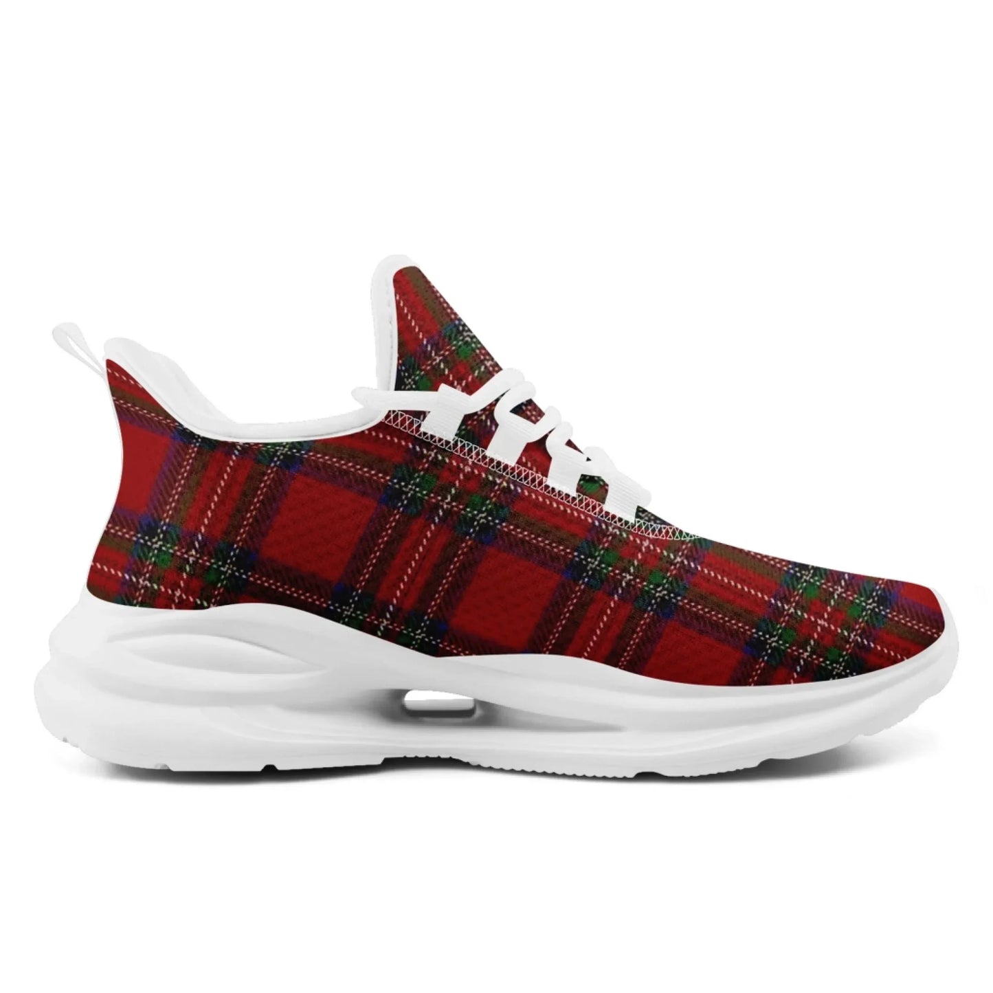 Personalized Scottish Design Sneakers, Custom Vintage Plaid Breathable Shoes, Unisex Scottish-Inspired Footwear