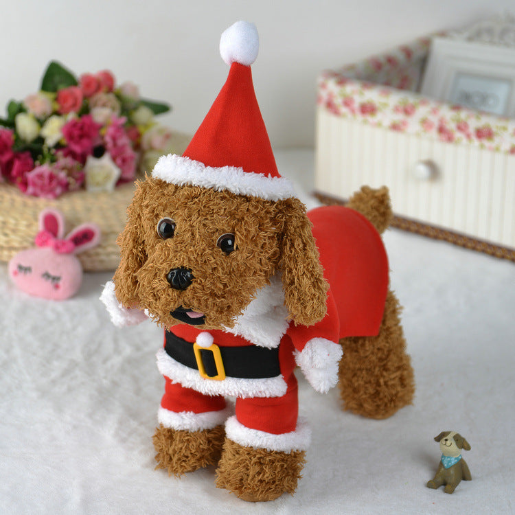 Pet Christmas Standing Costume Decor