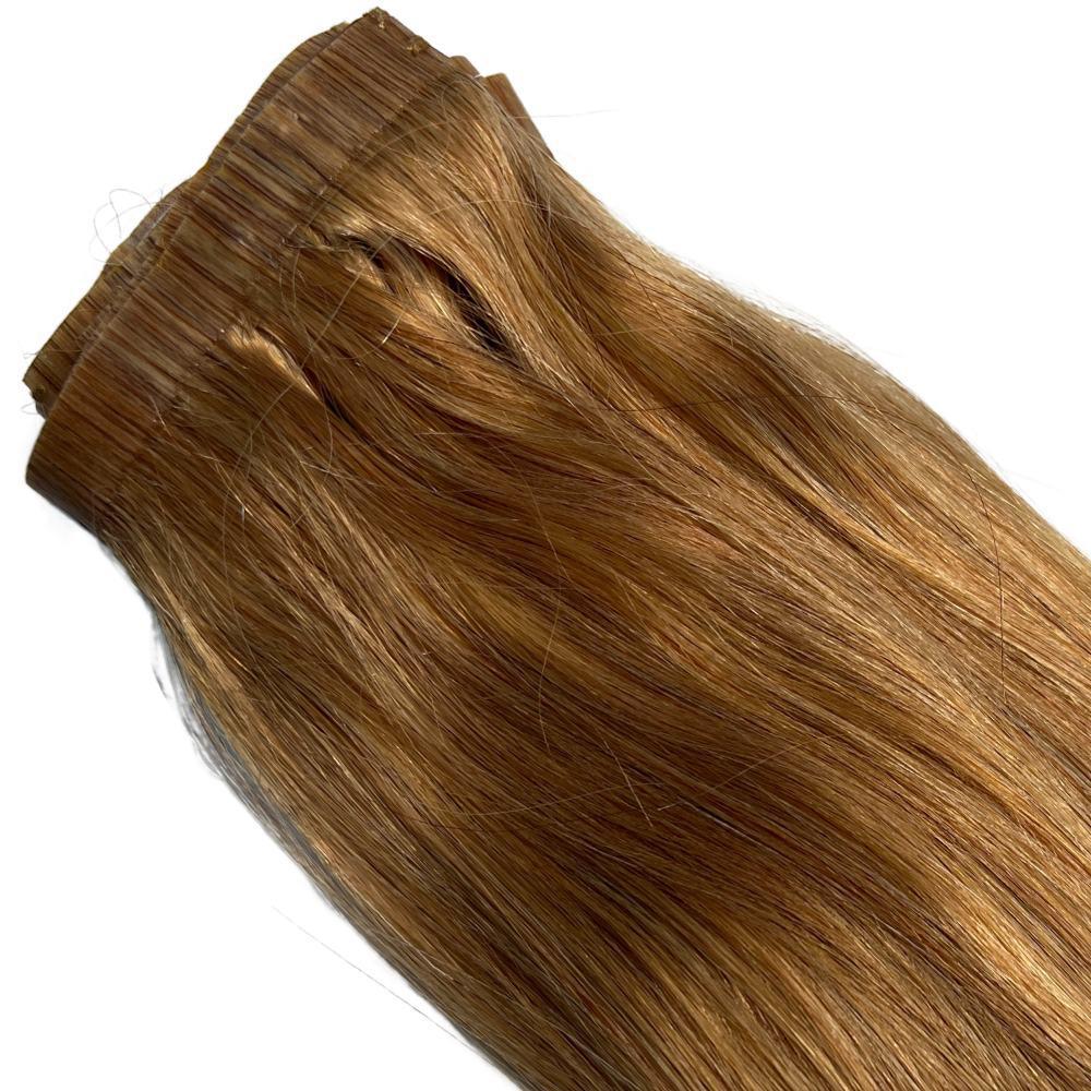 Honey Blonde Seamless Clip-In 100% Human Hair Extensions