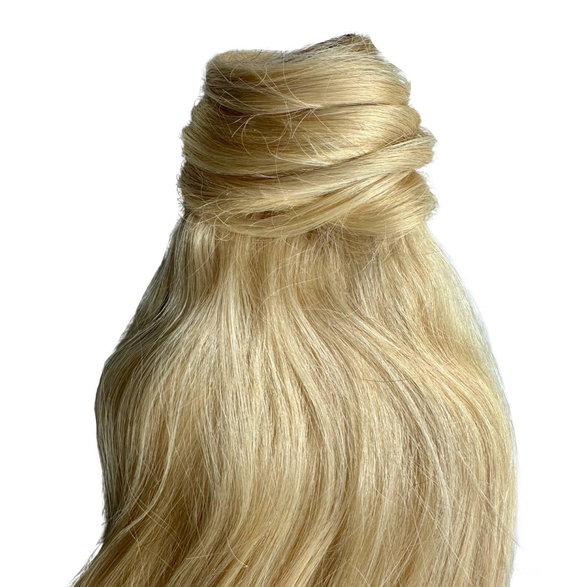 Bleach Blonde 100% Human Hair Ponytail Extension