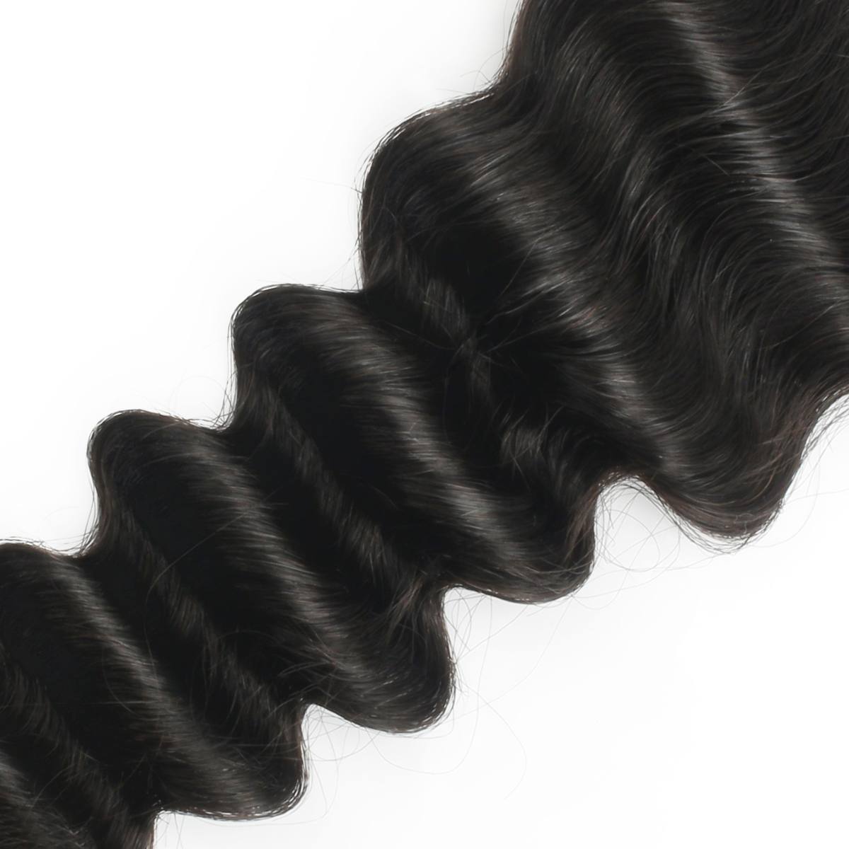 Deep Wave 2x6 Transparent Lace Human Hair Closure