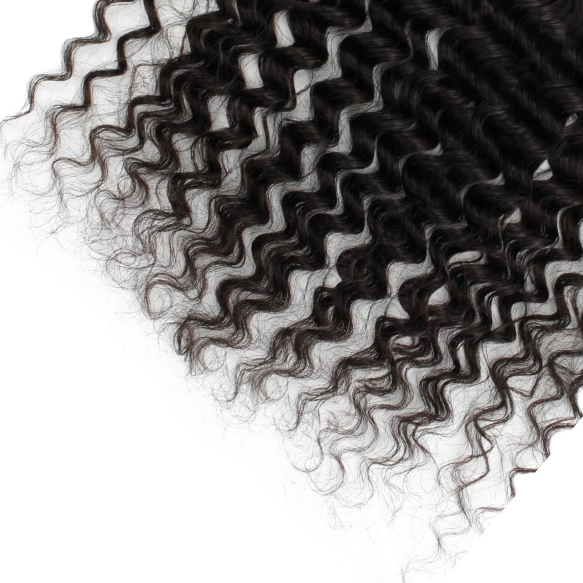 Deep Wave 13x4 Transparent Lace Human Hair Frontal