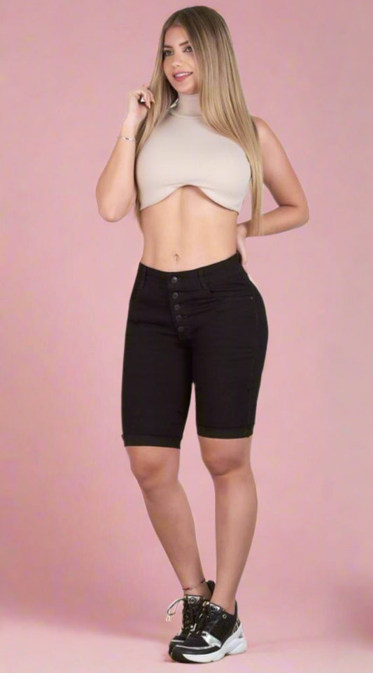 6899 100%  Authentic Colombian Push Up Capri