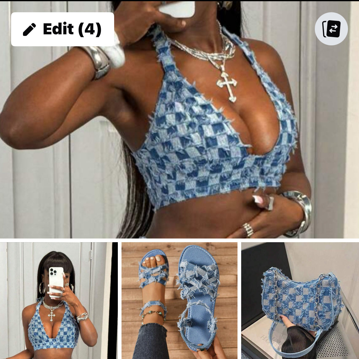 Denim set 3 pieces