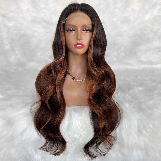 Luscious Glueless 5x5 HD Lace Professionally Colored 100% Human Hair Closure Wig