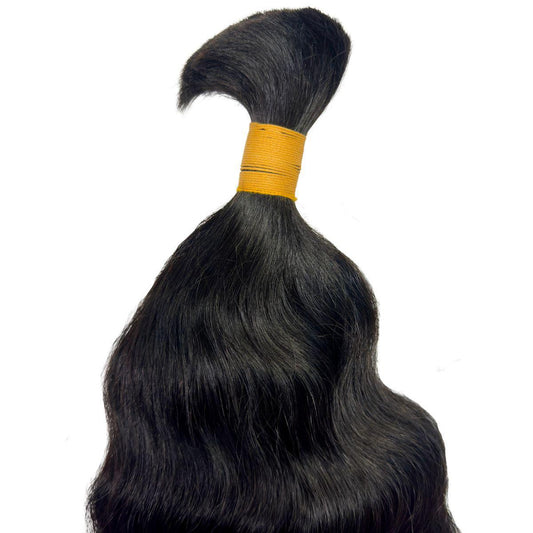 Raw Indian Curly Bulk 100% Human Braiding Hair