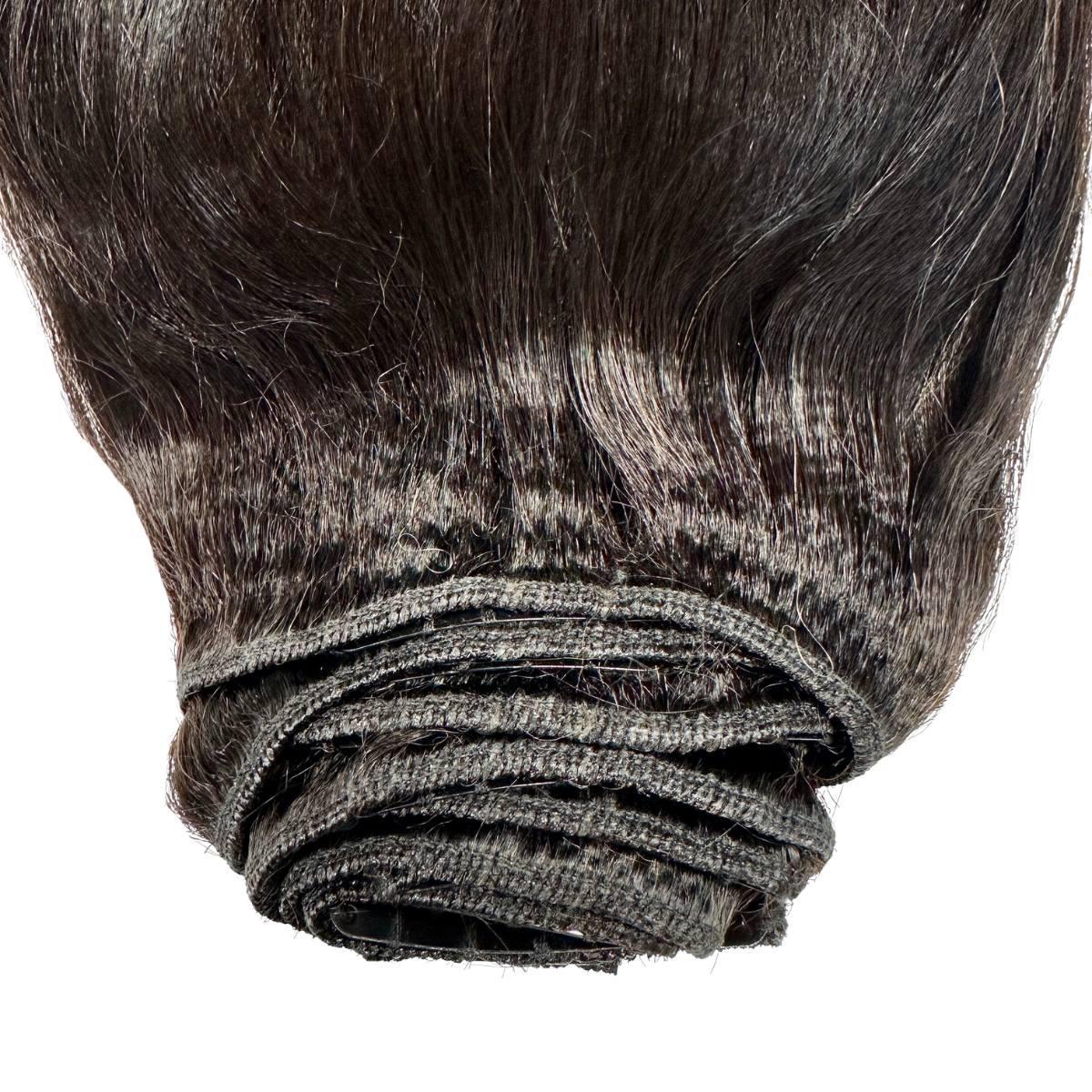 Yaki Straight Clip-In 100% Human Hair  Extensions