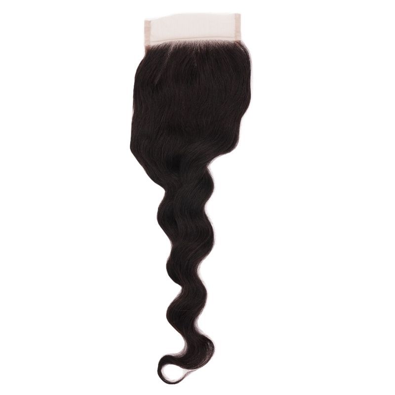 Loose Wave 4x4 Transparent Lace Human Hair Closure