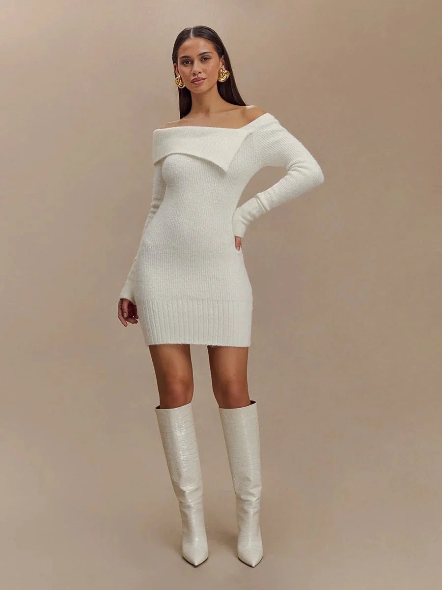 Aliza Dress Sweater Long-sleeved