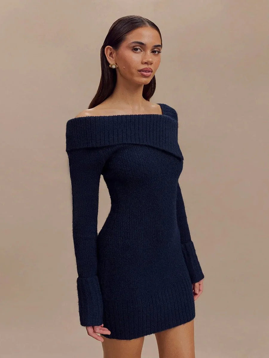Aliza Dress Sweater Long-sleeved