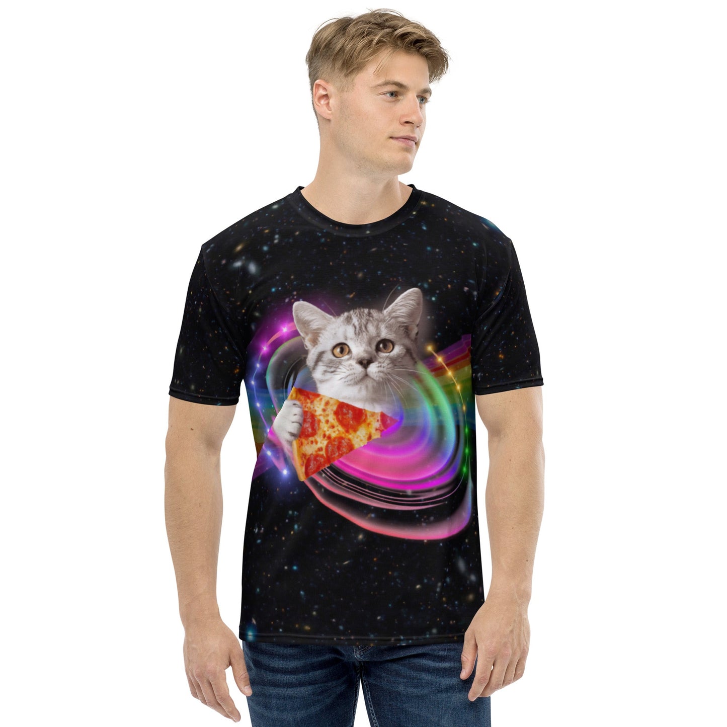 Pizza Cat All Over Print T-Shirt