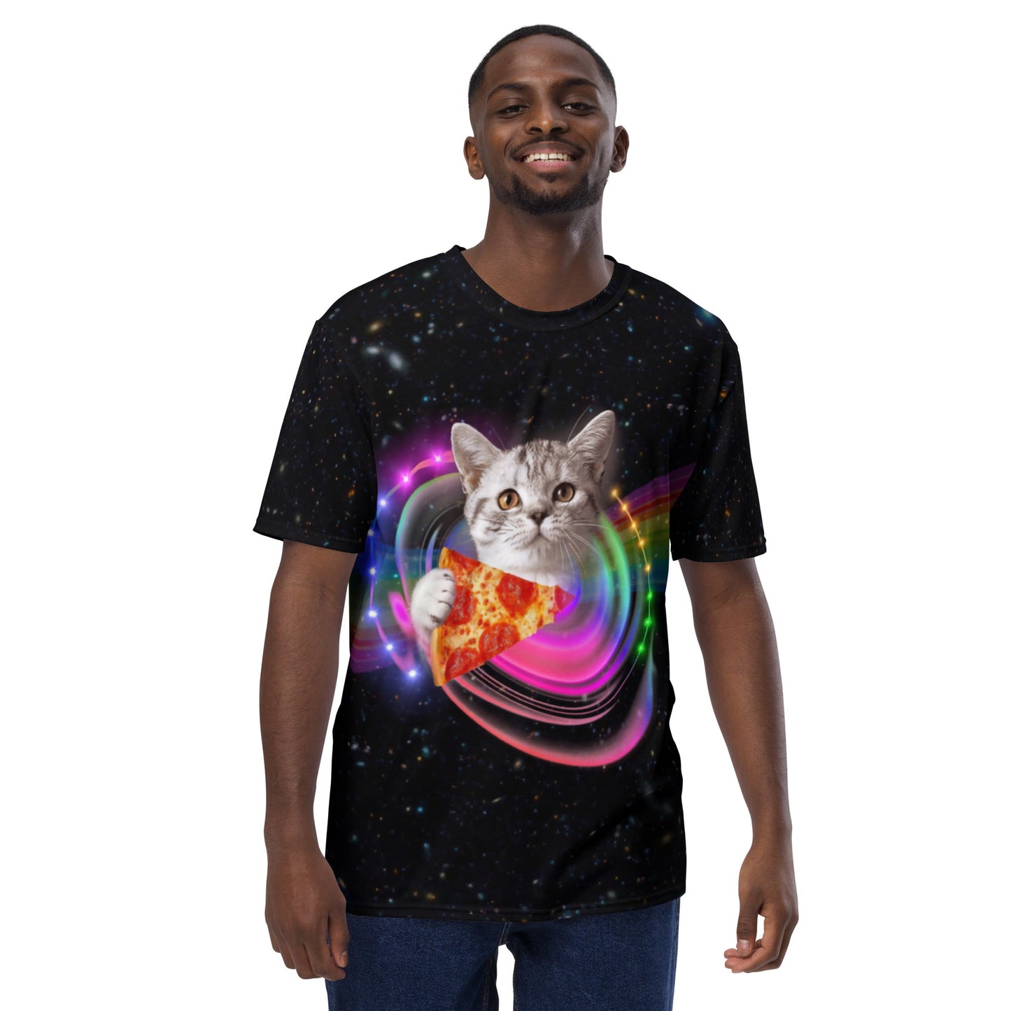 Pizza Cat All Over Print T-Shirt