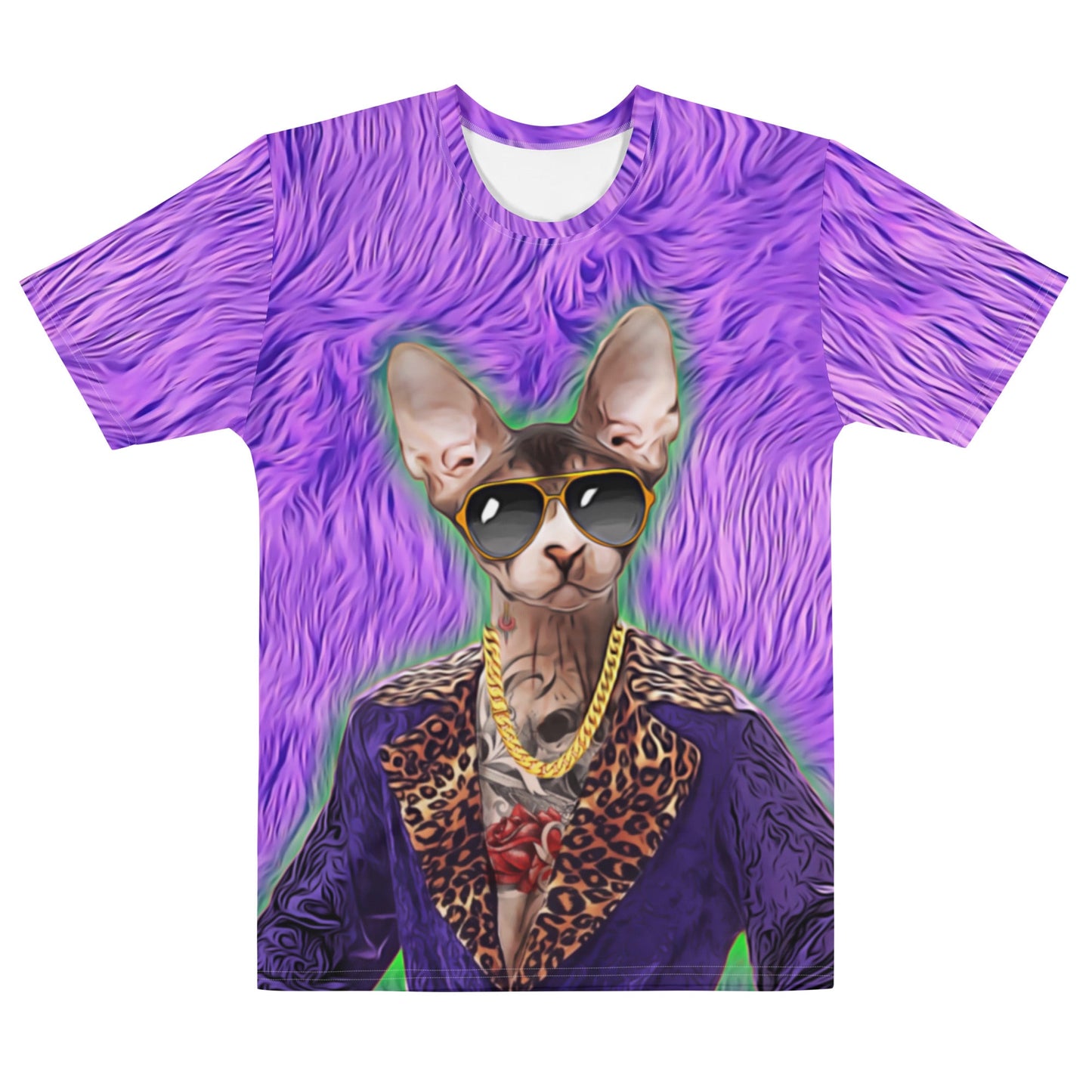 70s Pimp Cat All Over Print T-Shirt
