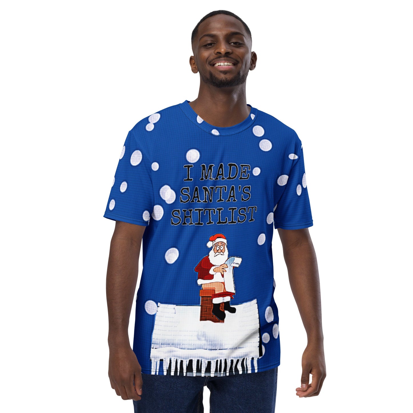 I Made Santa's Shitlist Novelty Unisex Ugly Christmas T-Shirt