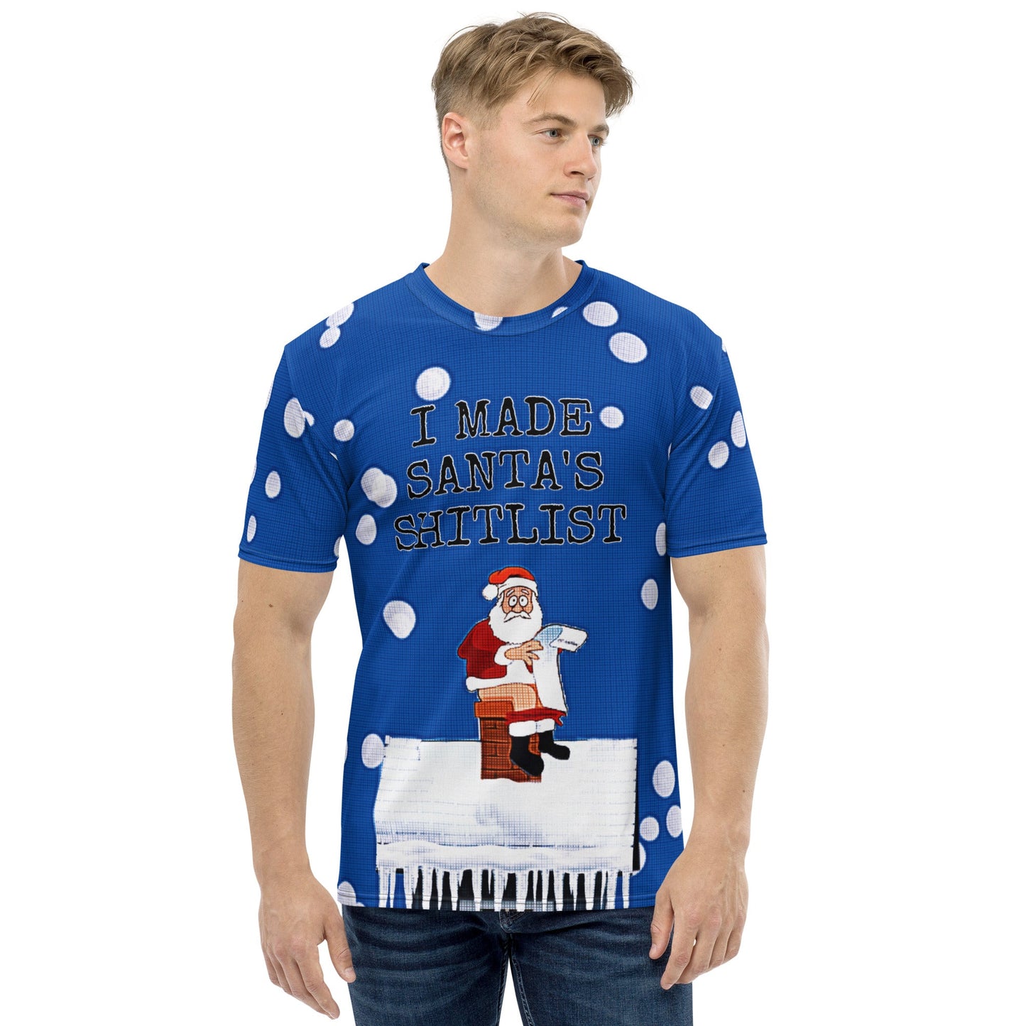 I Made Santa's Shitlist Novelty Unisex Ugly Christmas T-Shirt