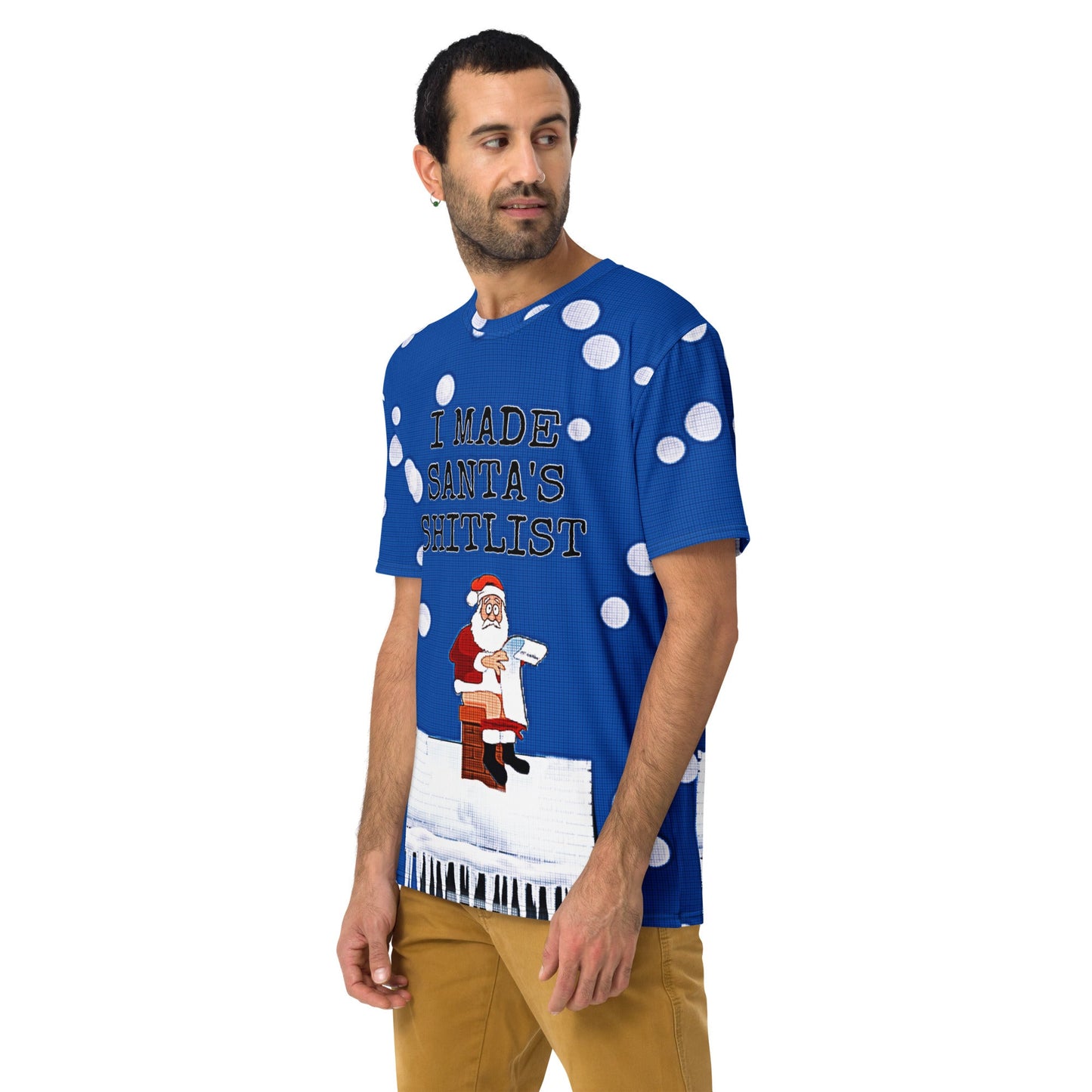 I Made Santa's Shitlist Novelty Unisex Ugly Christmas T-Shirt