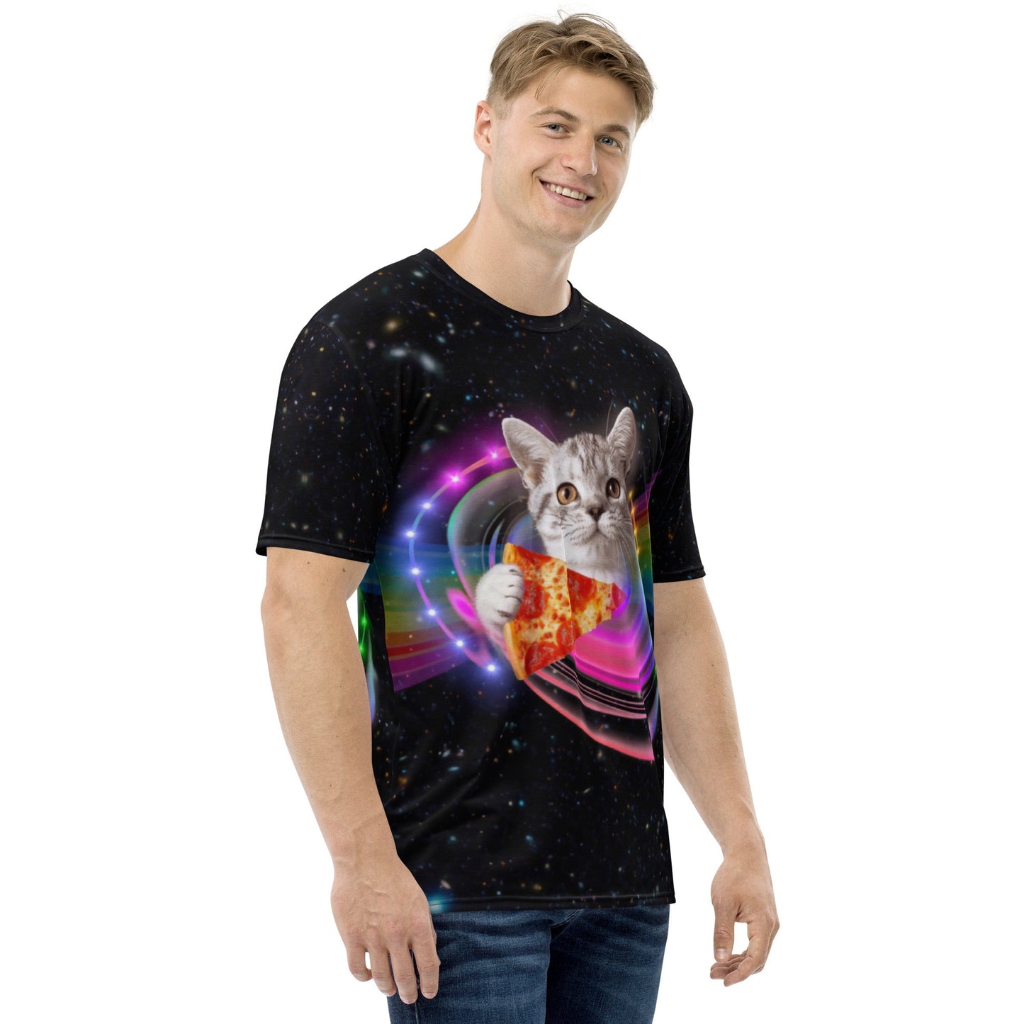 Pizza Cat All Over Print T-Shirt