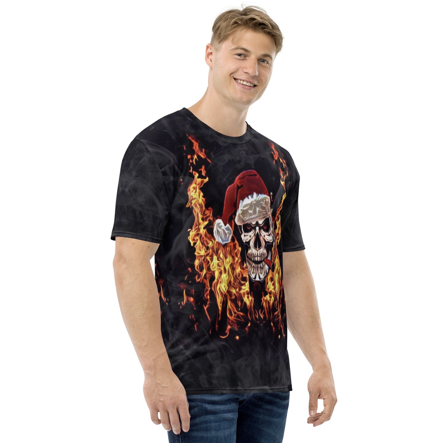 Christmas Skull All Over Print T-Shirt