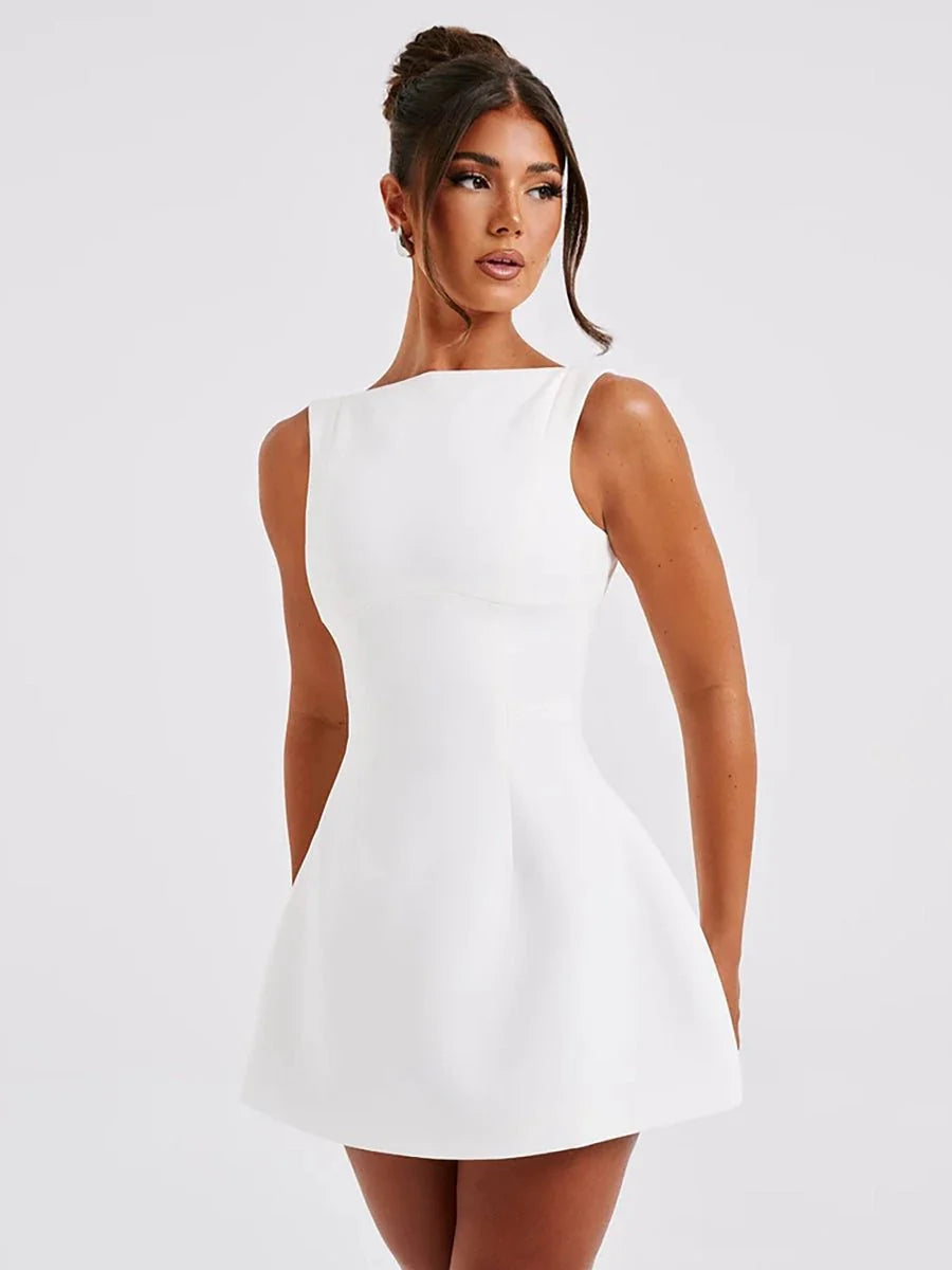 Ashan Slim-fitting Backless Dress