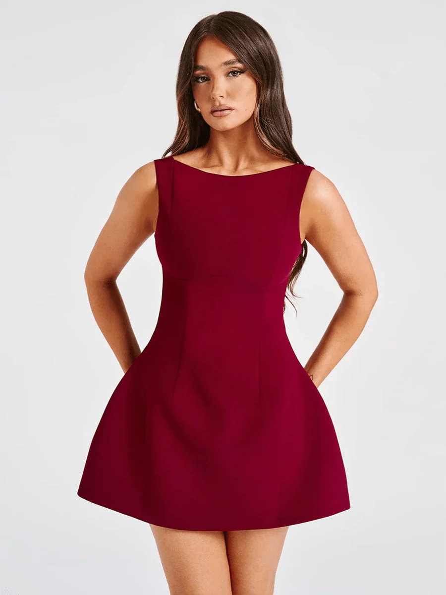 Ashan Slim-fitting Backless Dress