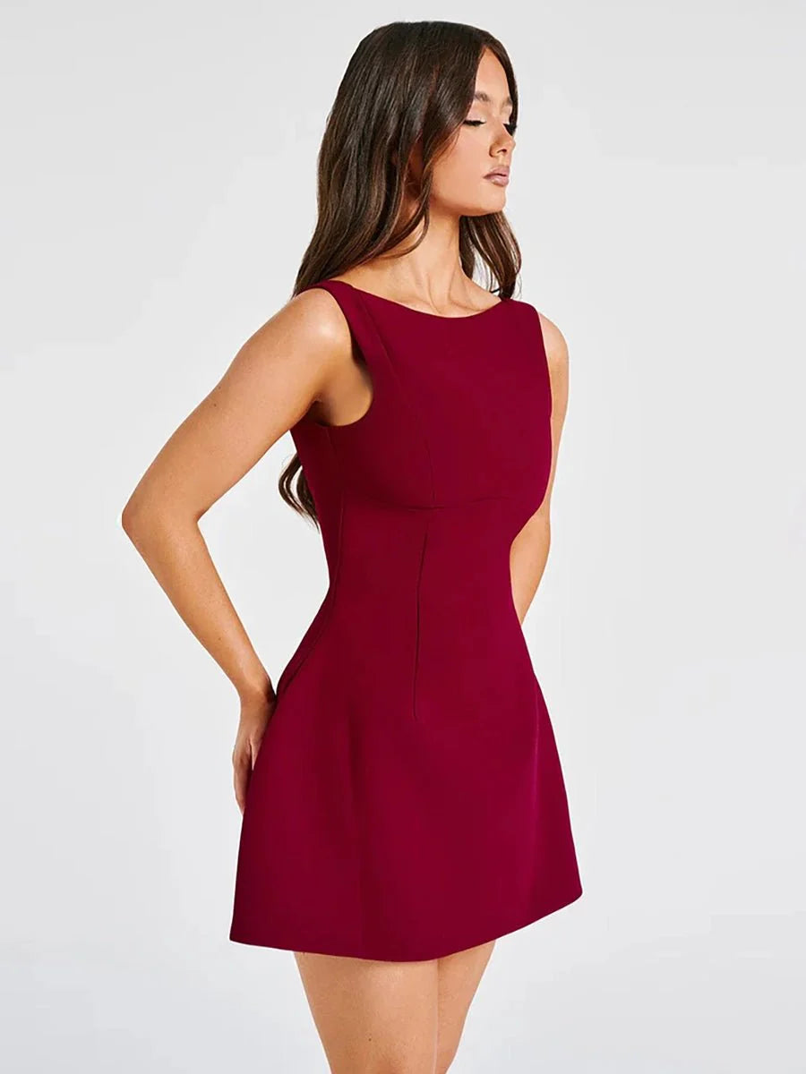 Ashan Slim-fitting Backless Dress