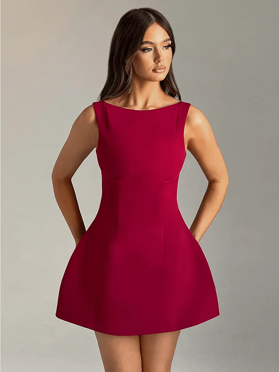 Ashan Slim-fitting Backless Dress