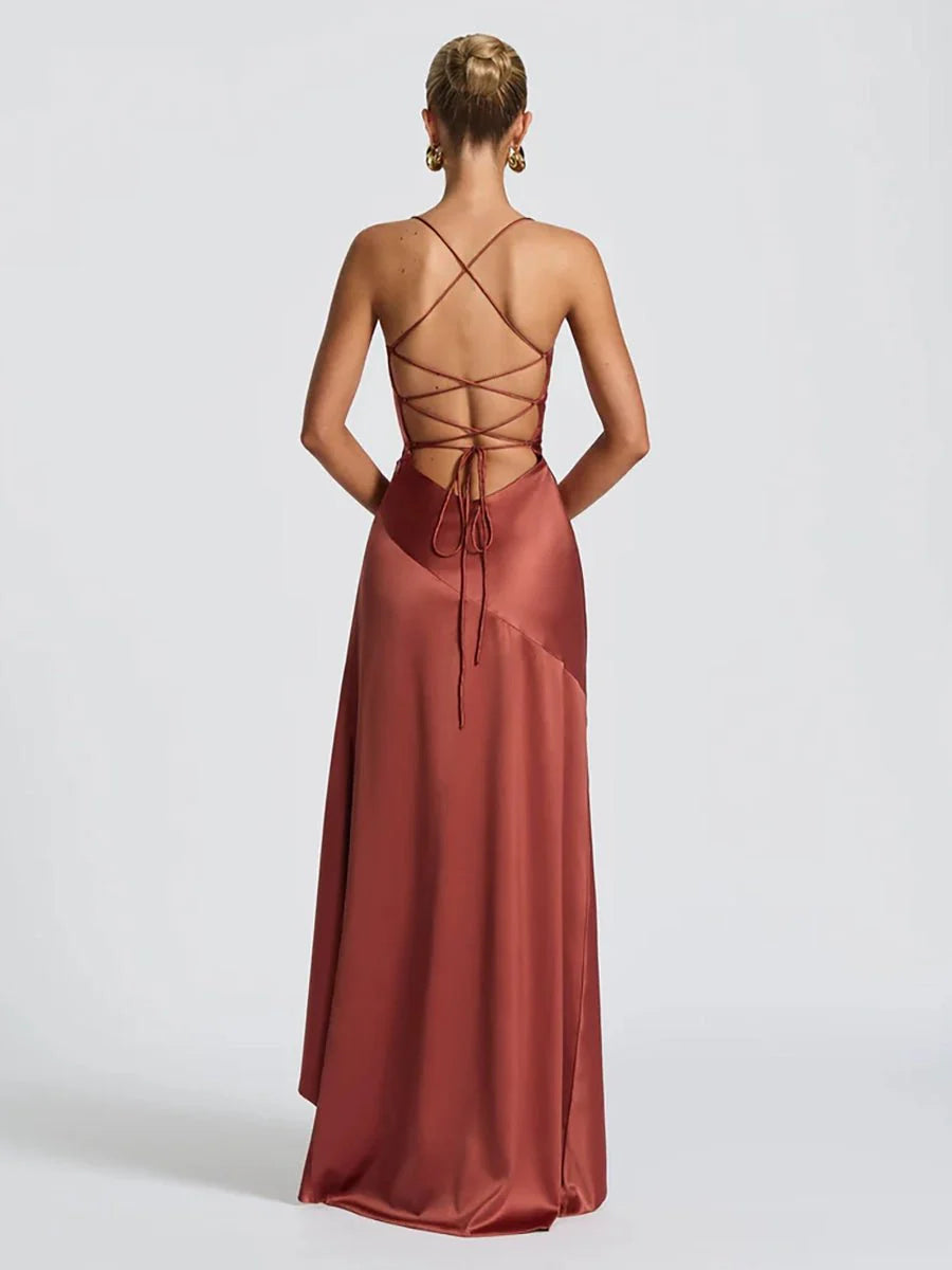 Bethany Backless Ruffles Irregular Dress Summer