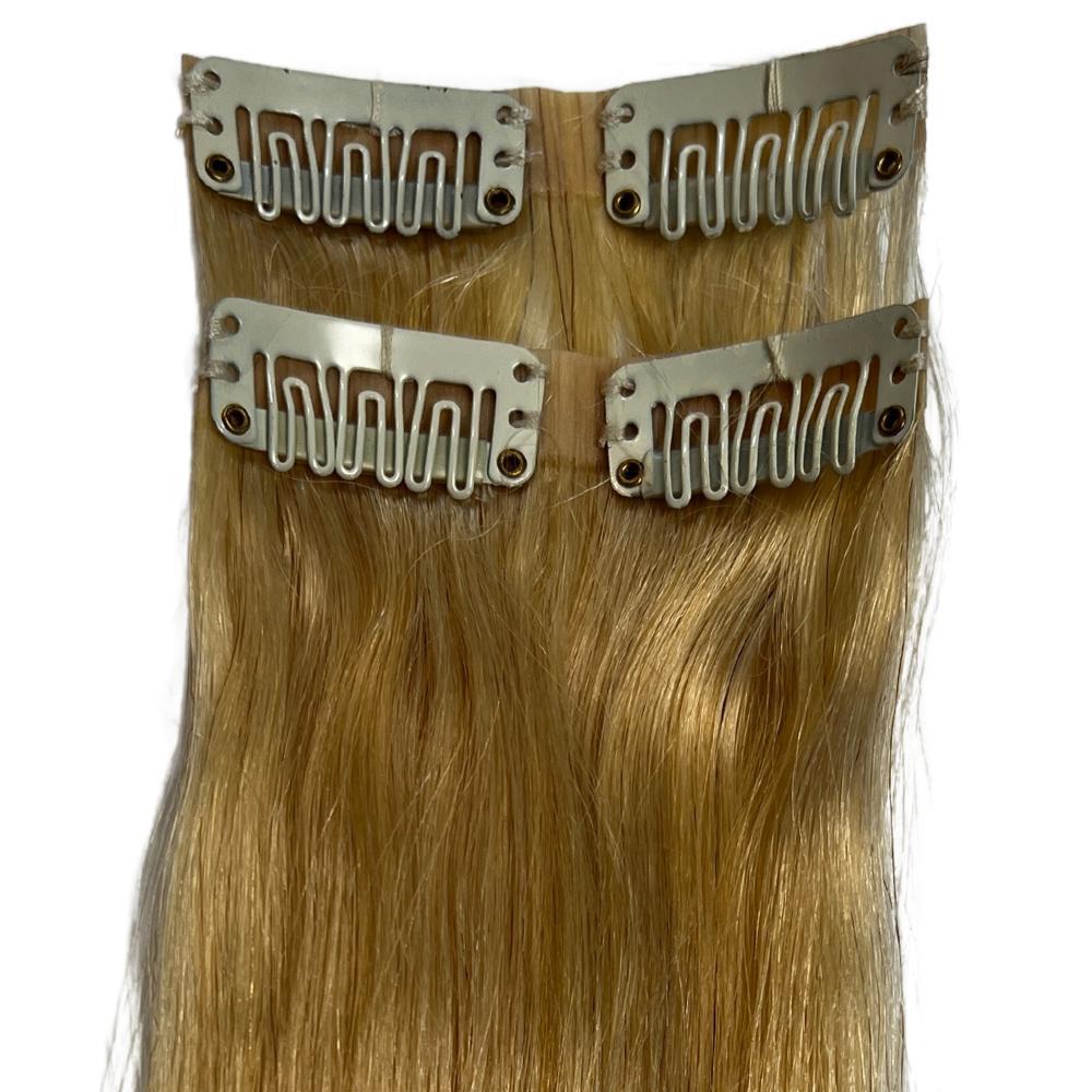 Blonde Seamless Clip-In 100% Human Hair Extensions