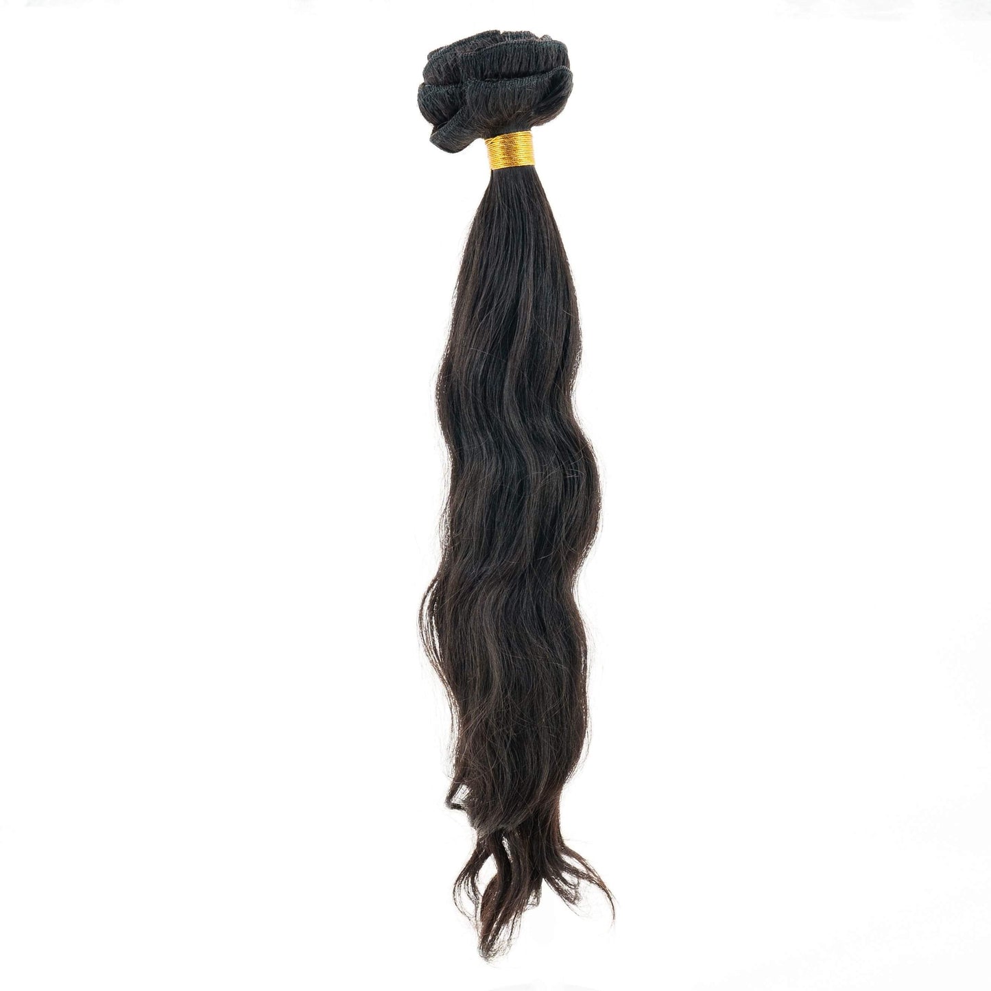 Indian Wavy Natural Black Clip-In 100% Human Hair Extensions